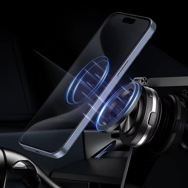 Car Magnetic Phone Mount Vacuum Double-Sided Magnetic Suction Cup