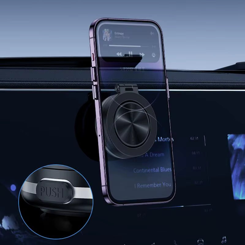 Car Magnetic Phone Mount Vacuum Double-Sided Magnetic Suction Cup