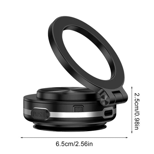 Car Magnetic Phone Mount Vacuum Double-Sided Magnetic Suction Cup 